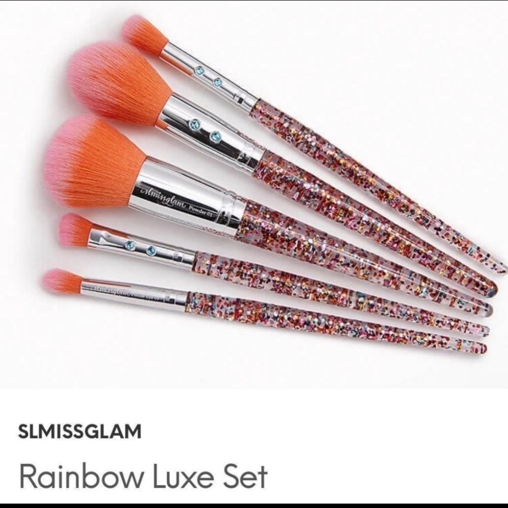 New SLMissglam rainbow luxe set 5 piece brush